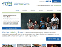 Tablet Screenshot of merchantgivingproject.org